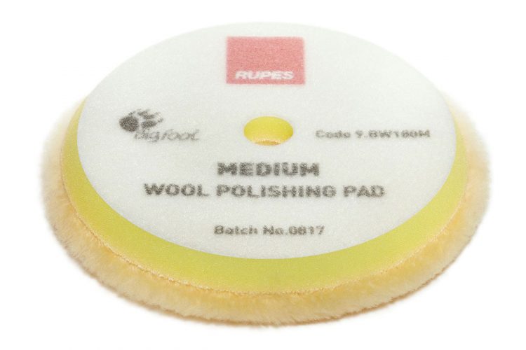 RUPES Medium Yellow Wool Polishing Pad (3 Sizes Available!)