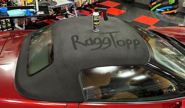 How to correctly use RaggTopp to clean and protect a convertible top!