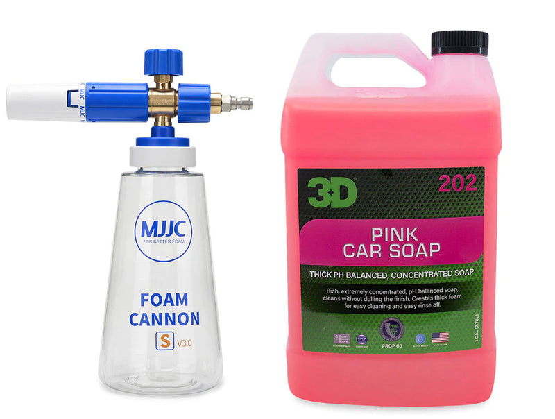 MJJC Foam Cannon 3D Pink Car Soap Combo