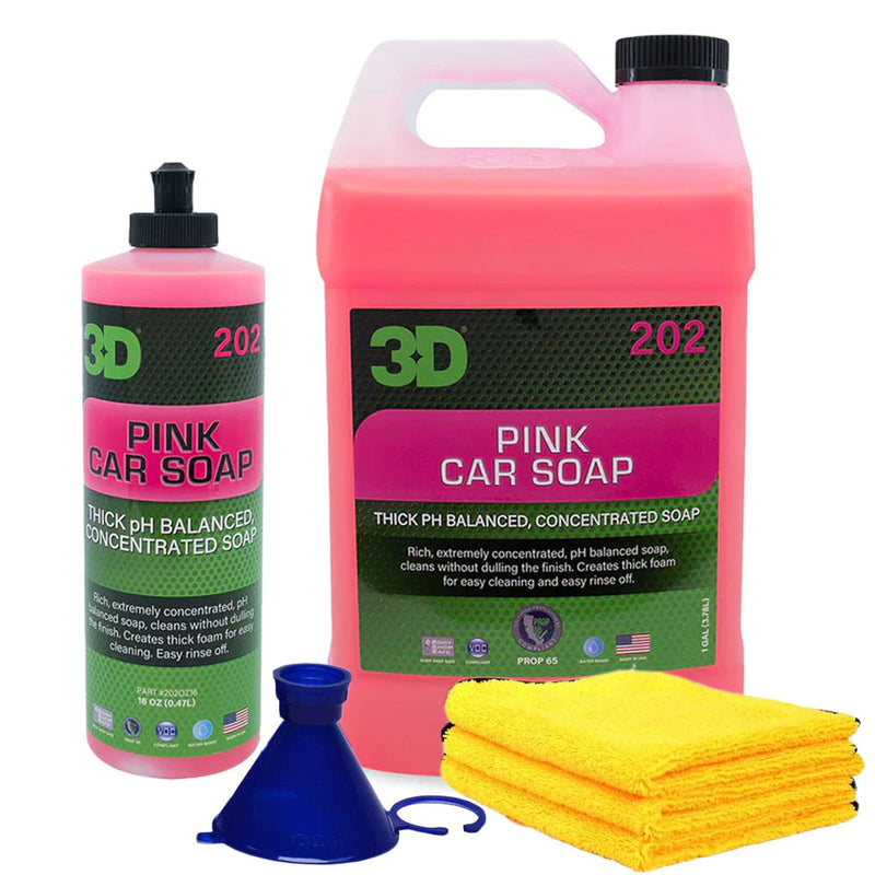 3D Pink Car Soap 144 oz. Refill Kit