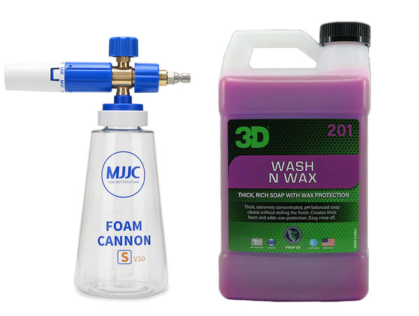 MJJC Foam Cannon 3D Wash N Wax Combo
