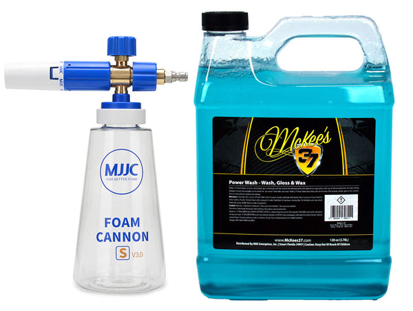MJJC Foam Cannon McKee's 37 Power Wash & Wax Combo