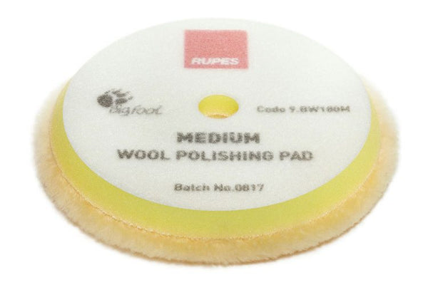 RUPES Medium Yellow Wool Polishing Pad