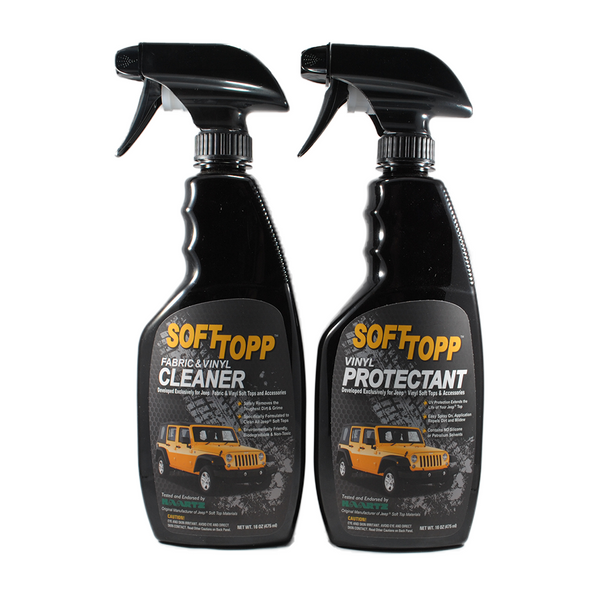 Wolfsteins SoftTopp Vinyl Jeep Top Cleaner & Protectant Kit