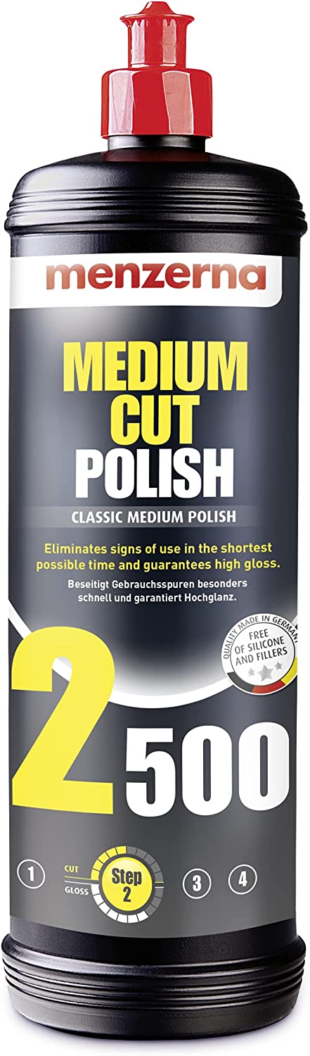 Menzerna Medium Cut Polish 2500 - Car Wax Polish, Super Shine Sealant - Gallon