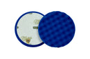 5.75 Inch Cool Wave BLUE Foam Waffle Heavy Polishing Pad