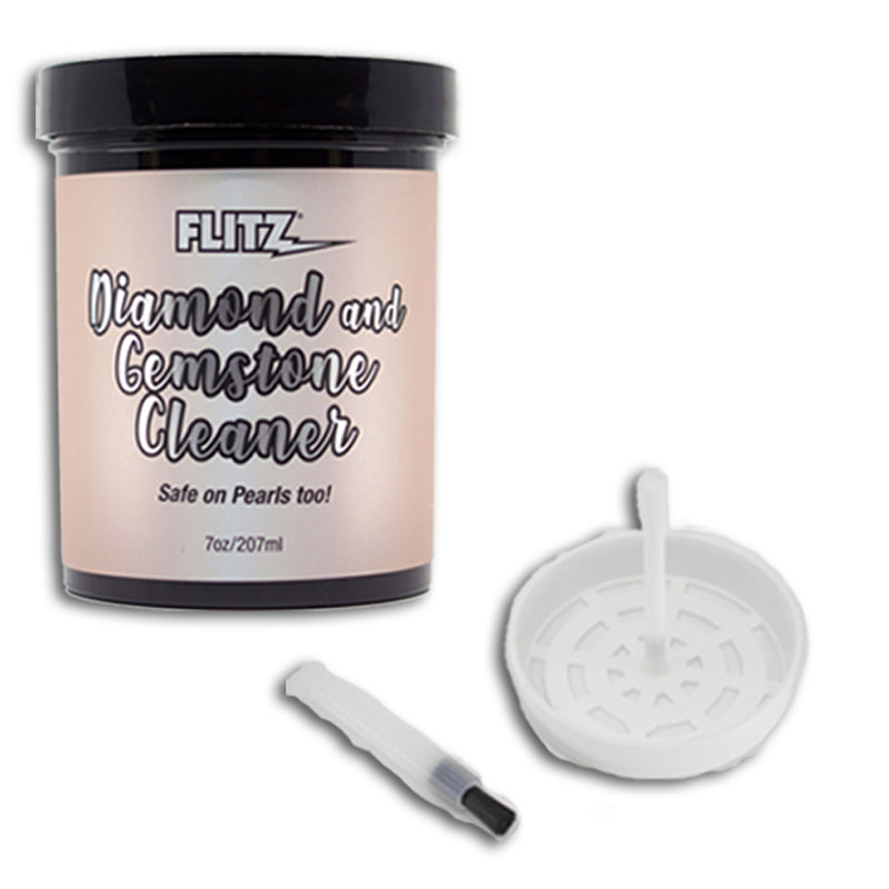 Flitz Jc31508 Diamond and Gemstone Cleaner, Clear Jewelry Cleaner, 7oz, Women's, Size: One Size
