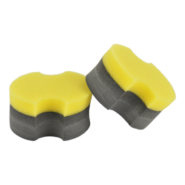 Dual Action Trim & Tire Applicator Sponges, 3 Pack 