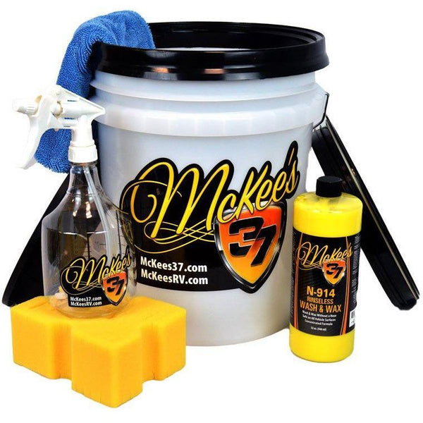 McKee's 37 N-914 Rinseless Wash & Wax Bucket Kit