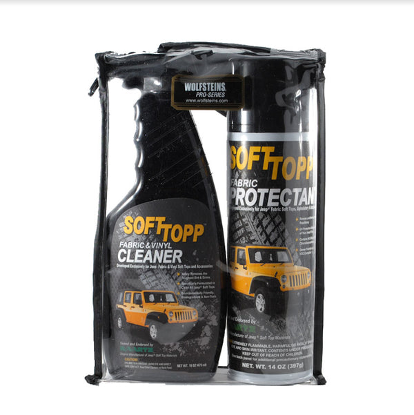 Wolfsteins SoftTopp Fabric Jeep Top Cleaner & Protectant Kit